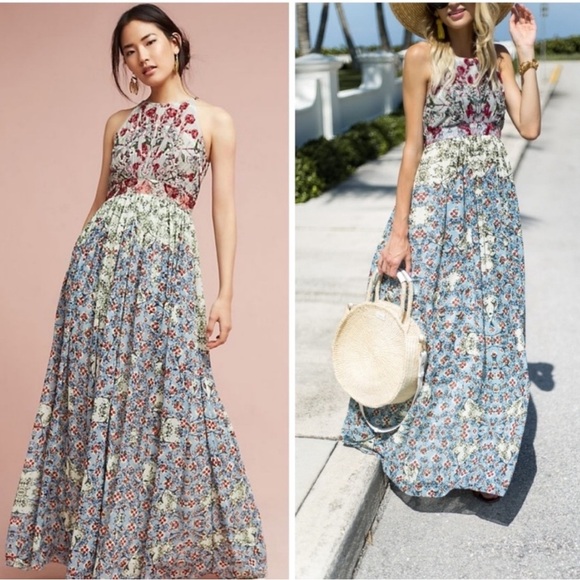 Anthropologie Dresses & Skirts - Bhanuni by Jyoti Adelise Beaded Maxi Dress🌺